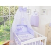 Beddengoedset  Ledikant 7 st met Klamboe - Purper Little Prince Princess