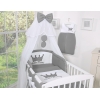 Beddengoedset met Hemeltje Klamboe voor Babybed 5 st -  Antraciet Little Prince Princess