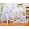 Beddengoedset met Hemeltje Klamboe voor Babybed 5 st -  Purper Little Prince Princess