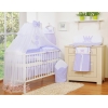 Beddengoedset met Hemeltje Klamboe voor Babybed 5 st -  Purper Little Prince Princess