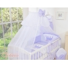Beddengoedset met Hemeltje Klamboe voor Babybed 5 st -  Purper Little Prince Princess