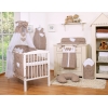 Beddengoedset voor Babybed 7 st met Hemeltje - Harten Bruin