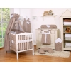 Beddengoedset voor Babybed 7 st met Hemeltje - Harten Bruin
