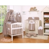 Beddengoedset voor Babybed 7 st met Hemeltje - Harten Bruin