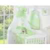 Beddengoedset voor Babybed 7 st met Hemeltje - Harten Groen