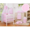 Beddengoedset voor Babybed 7 st met Hemeltje - Harten Roze Snijder