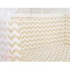 Beddengoedset voor Bedkant Wieg  6 st FABIO Beige