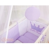 Beddengoedset voor Bijzetbed Baby  6 st FABIO Purper Little Prince Princess