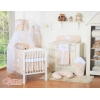 Beddengoedset voor Kinderbed 11 st met Hemeltje - Harten Beige Polkaprikker
