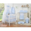 Beddengoedset voor Kinderbed 11 st met Hemeltje - Harten Blauw Geruit