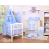Beddengoedset voor Kinderbed 11 st met Hemeltje - Harten Blauw Polkaprikker
