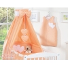 Beddengoedset voor Kinderbed 11 st met Hemeltje - Harten Perzik