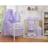 Beddengoedset voor Kinderbed 11 st met Hemeltje - Harten Purper