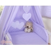 Beddengoedset voor Kinderbed 11 st met Hemeltje - Harten Purper