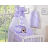 Beddengoedset voor Kinderbed 11 st met Hemeltje - Harten Purper