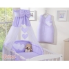 Beddengoedset voor Kinderbed 11 st met Hemeltje - Harten Purper