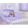 Beddengoedset voor Kinderbed 11 st met Hemeltje - Harten Purper