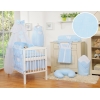 Beddengoedset voor Kinderbed 7 st met Klamboe - Harten Blauw Snijder