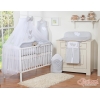 Beddengoedset voor Kinderbed 7 st met Klamboe - Harten Grijs
