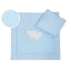 Beddengoedset voor Kinderwagen 2 st - Harten Blauw Snijder