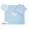 Beddengoedset voor Kinderwagen 2 st - Harten Blauw Snijder