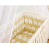 Bedkant Wieg met Matras en beddengoed -  Beige