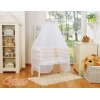 Bedkant Wieg met Matras en beddengoed -  Beige