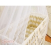 Bedkant Wieg met Matras en beddengoed -  Beige