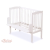 Bedkant Wieg met Matras en beddengoed -  Beige Zigzag