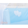 Bedkant Wieg met Matras en beddengoed -  Blauw