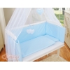 Bedkant Wieg met Matras en beddengoed -  Blauw