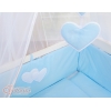 Bedkant Wieg met Matras en beddengoed -  Blauw