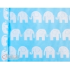 Bedkant Wieg met Matras en beddengoed -  Blauw