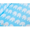 Bedkant Wieg met Matras en beddengoed -  Blauw