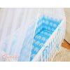 Bedkant Wieg met Matras en beddengoed -  Blauw