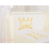 Bedkant Wieg met Matras en beddengoed -  Ivoor Little Prince Princess