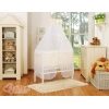 Bedkant Wieg met Matras en beddengoed -  Ivoor Little Prince Princess