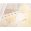 Bedkant Wieg met Matras en beddengoed -  Ivoor Little Prince Princess