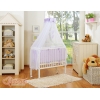 Bedkant Wieg met Matras en beddengoed -  Purper