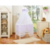 Bedkant Wieg met Matras en beddengoed -  Purper