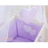 Bedkant Wieg met Matras en beddengoed -  Purper