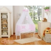 Bedkant Wieg met Matras en beddengoed -  Roze Little Prince Princess