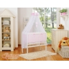 Bedkant Wieg met Matras en beddengoed -  Roze Little Prince Princess
