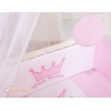Bedkant Wieg met Matras en beddengoed -  Roze Little Prince Princess