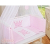 Bedkant Wieg met Matras en beddengoed -  Roze Little Prince Princess