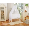 Bedkant Wieg met Matras en beddengoed -  Wit Little Prince Princess