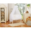 Bedkant Wieg met Matras en beddengoed -  Wit Little Prince Princess
