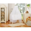 Bedkant Wieg met Matras en beddengoed -  Wit Little Prince Princess
