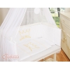 Bedkant Wieg met Matras en beddengoed -  Wit Little Prince Princess