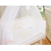 Bedkant Wieg met Matras en beddengoed -  Wit Little Prince Princess